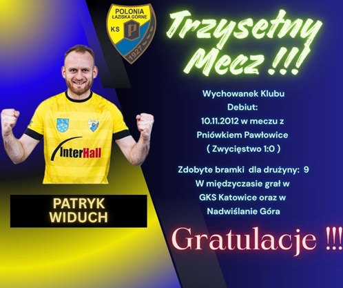 300-tny mecz Patryka Widucha w barwach Polonii !!!